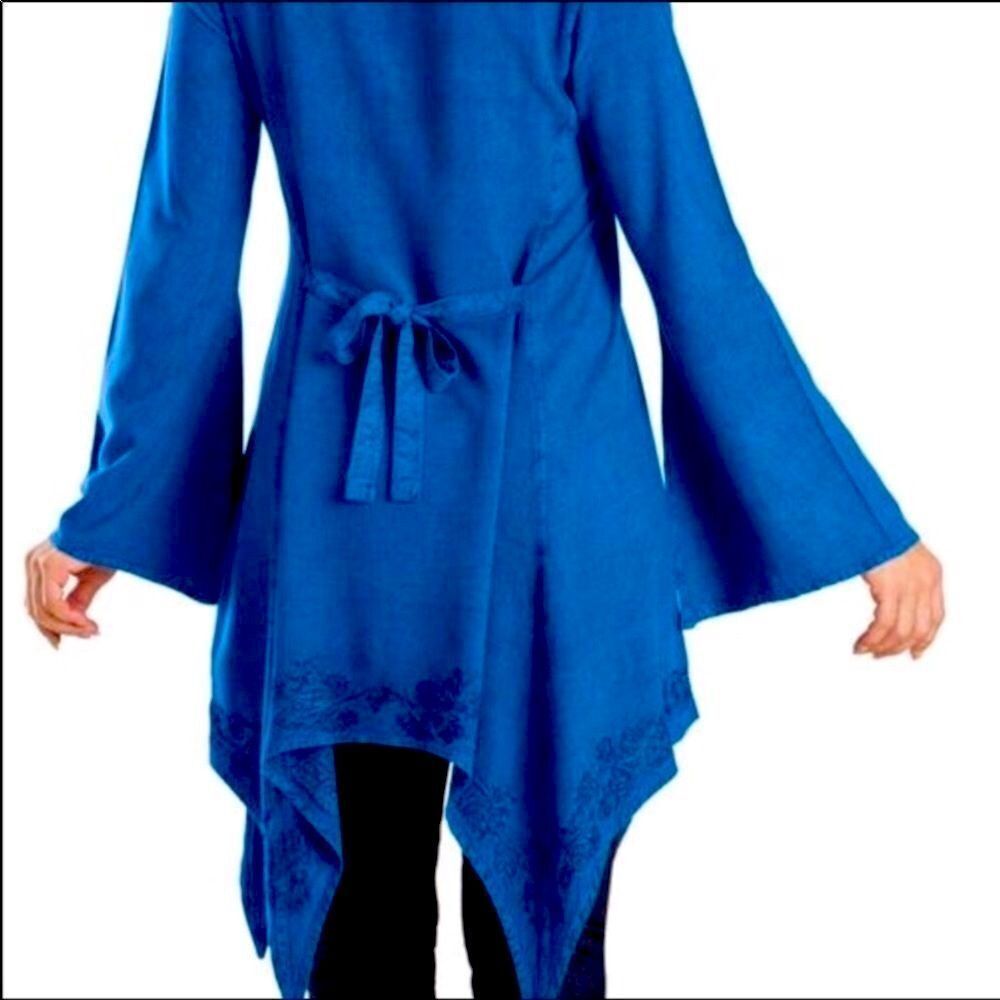 Embroidered Romantic Renaissance Tunic Top NEW - Picture 3 of 4